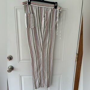 Liz Claiborne linen blend pants size large women’s